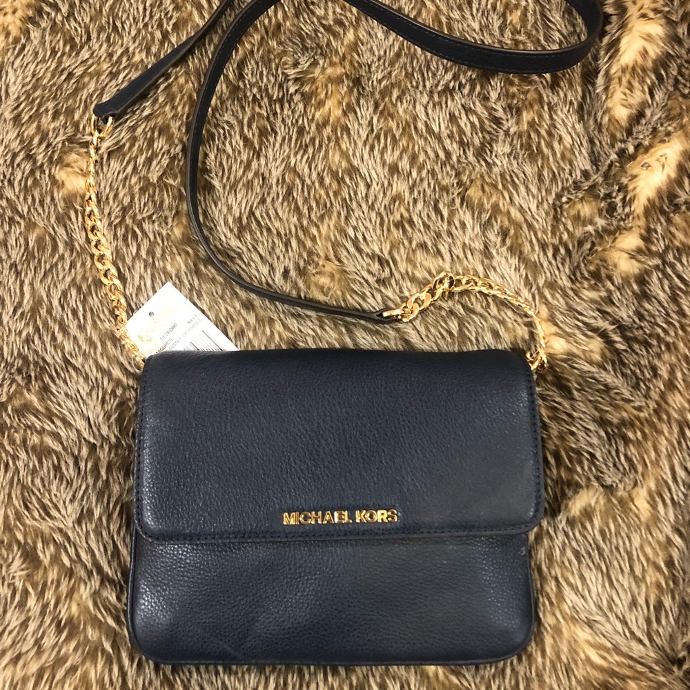 Michael Kors cross body navy NWT